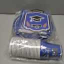 OHOME Graduation Decorations 2026 - Graduation Decorations Class of 2026 - Serve 24 - Blue Plates Tablecloth Napkins Cups Banner - Graduation Party Favors Supplies