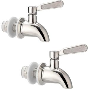 Stainless Steel Spigot for for Beverage Dispenser, 1 Pack Drink Dispenser Spigot Replacement Beverage Dispenser Spout Drink Spigot Water Dispenser Faucet (1)