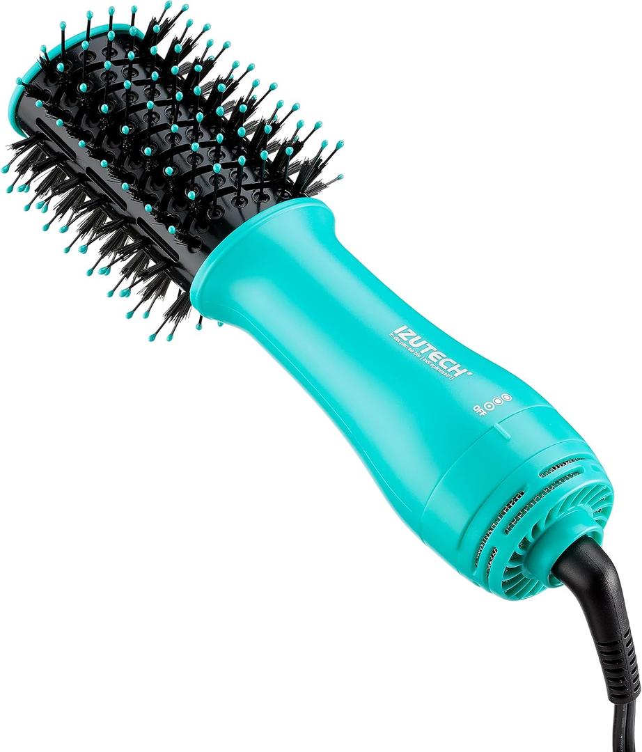 Toro Portable 2-in-1 Hair Dryer with Volumizing Brush (Teal)