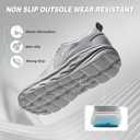 OrthoComfoot Men's Orthopedic Diabetic Wide Running Shoes: Comfortable Arch Support Sneakers for Plantar Fasciitis, Foot & Heel Pain Relief - Casual Work Walking Shoes