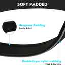 Dog Collar for Small Medium Large Dogs, Reflective, Adjustable Heavy Duty Dog Collar, Soft Neoprene Padded Comfortable for Walking (Black, S)