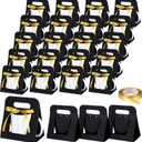 Motipuns 24 Pack Mug Boxes for Gifts 11 oz Coffee Mug Gift Boxes with 1 Roll Ribbon Sublimation Cups Packaging Bags for Sublimation Coffee Cups Blanks Wrapping(Black)