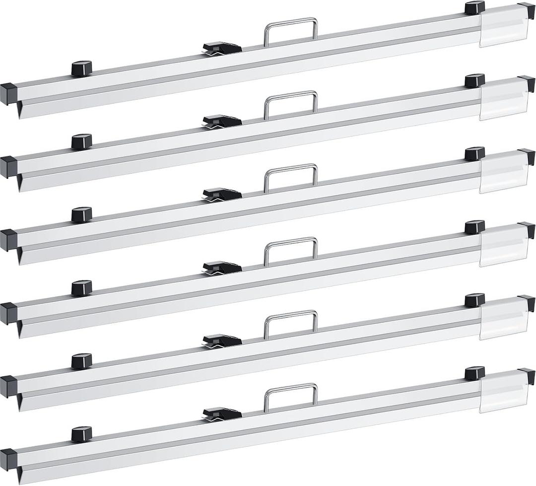 Estune 6 Pcs 42 Inches Blueprint Hanging Clamps Aluminum Blueprint Holders