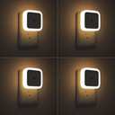 Sujeet Night Light, Night Lights Plug into Wall 4-Pack, Nightlight Plug in Night Lights, Dusk to Dawn Night Lamp Led Night Light for Bedroom, Bathroom, Hallway Warm White