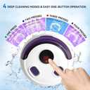 Ultrasonic Retainer Cleaner Machine - 45kHz dental pod ultrasonic cleaner for retainers, Denture, Mouth Guard, Aligner, Braces - Denture cleaner machine with 4 Modes & Digital Timer