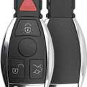 IYZDC07 Key Fob Shell Case Compatible with C350 CL550 CLS350 CLS500 CLS550 E350 E550 GL350 GLE350 GLK350 ML350 R350 S550 SL500 SL550 SLK350