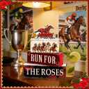 Derby Day Horse Racing Party Decorations - 4 Pcs Wooden Horseman Centerpiece, Table Decor for Home Office Desk & Holiday Party Supplies