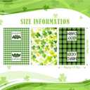 Simpeak St. Patrick's Day Kitchen Towels Set of 3, 16x26 Inch Green Shamrock Dish Cloths Towels & Cleaning Dishtowels for Kitchen Collection Household Cleaning and St Patricks Day Spring Decorations