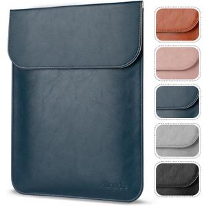Allinside 13 inch Laptop Sleeve Case for MacBook Neo A18 Pro/MacBook Air 13 2018-2026/MacBook Pro 13 2016-2022, Waterproof PU Leather Laptop Sleeve Bag Protective Vertical Case Cover, Blue
