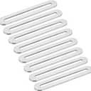 uxcell 8Pcs Adjustable Flat Mending Plate Support with Slot, 4.33 x 0.75 Inch Stainless Steel Slotted Straight Brace Brackets for Wooden Furniture, Silver