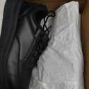 FitVille Men Wide Walking Shoes Casual Comfortable Dress Shoes Lightweight Arch Support Oxford Shoes Non-Slip Vegan Leather Business Sneakers (Black), 9 X-Wide