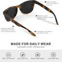 Polarized Sunglasses for Mens Womens - Fashion Men Sun Glasses Shades for Driving Fishing Lightweight UV Protection (Black/Gradient Black/Black)