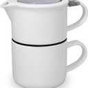 FORLIFE Tea for One with Infuser 14 ounces, White