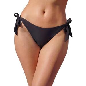 Whalelle Bikini Bottoms for Women Tie Side Bathing Suit Bottom Swimsuit Bottom with Medium Coverage, S