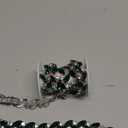 Jerler 1 Yard Rhinestone Trim, Crystal Rhinestone Chain Applique, Ideal for DIY Decoration and Wedding Clothing Embellishments, 0.6" Width (Green)