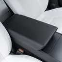 Center Console Armrest Cover for Tesla Model Y Juniper (Standard, Premium & Performance 2026/25) and Model 3 Highland (Standard, Premium & Performance 2026/25/24) - Black