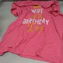 Wife Of The Birthday King Pink Shirt, L(Women) 