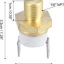 X AUTOHAUX Universal Automotive Radiator Engine Cooling Fan Temperature Thermo Sensor Switch 1/8'' NPT 185-200 Degrees on 164 Degrees Off