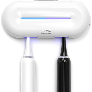 Toothbrush Holder Sanitizer - Toothbrush Dryer and Cleaner, Wall Mounted Holder with 10000mAh Rechargeable Battery, Triple-Light Cleaning + Rapid Drying System for Bathroom
