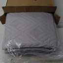 EMME Quilts King Size Bedding Sets, Light Grey Bedspread Soft Lightweight Pre-Washed Quilt, 3 Piece Cozy Reversible Microfiber Ultrasonic Coverlet with Pillow Sham (Diamond Pattern,106"x96")