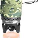 Fire-Maple "Fixed Star 1" Personal Cooking System | Pot/Jet Burner Stove System with Electric Ignition | Ideal for Hiking, Camping, Backpacking, Fishing, Hunting Trips and Emergency Use (Camouflage)
