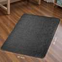 Sycoodeal Office Chair Mat for Hardwood & Tile Floor, 48" x 55" Heavy Duty Computer Gaming Chair Mat for Rolling Chairs Non-Curve, Anti-Slip, Floor Protector for Home Office (Black)