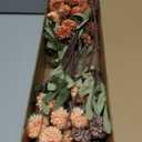 Floroom 9pcs Burnt Orange Taupe Mix Faux Silk Mums Artificial Flowers, Bulk Fake Small Mini Chrysanthemums with Stems for DIY Wedding Centerpieces Floral Arrangements Vase Fillers Home Decorations (Sunset Glow Harmony)