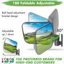 10L0L Golf Cart Mirrors with Turn Signal Side Rear View Mirror Set Compactible with EZGO Club Car Yamaha Gas & Electric Golf Carts