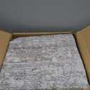 HOMBYS 10x14 Modern Area Rug for Living Room Bedroom, Large Boho Floor Carpet with Non-Slip Backing for Indoor Office Dining Room, Abstract Home Deco Non-Shedding, Khaki, Machine Washable