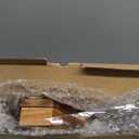 Boulphia Shower Foot Rest 14in, Acacia Wood Shower Stool for Shaving Legs, Waterproof Corner Shower Stool with Storage Shelf for Inside Small Shower Spaces, Wood Color