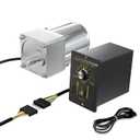 High Torque AC Motor with Gearbox (180K), 110V Reversible Electric Gear Motor Low Speed 7.5rpm & Variable Speed Control Kit for Printing Industry
