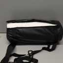 SWANOO Car Foot Rest with Extra Long Straps - Adjusts to Any Carseat or Toodlers Booster Seat - Black Leather Leg Rest for Kids