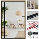 CHIYUNS Reversible Left Right Side Opening Screen Door Mesh Magnetic Closure Heavy Duty, Self Closing Fiberglass Bug Net with Magnet for Sliding Doors & Doorway, Pet Friendly, 34 x 80 inch