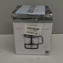 Elite Gourmet ETS623 BPA-Free 40-Watt Electric Citrus Juicer, Compact, Large Volume, Pulp Control, Oranges, Lemons, Limes, Grapefruits with Easy Pour Spout, 24oz, Black/Stainless Steel