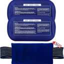 Ice Packs for Injuries Reusable (3-Piece Set)  Hot and Cold Ice Packs for Knee, Reusable Gel Wraps Support, Adjustable Ice Pack Pain Relief for Shoulders, Back Joints Muscles, Knees, Arms and Legs