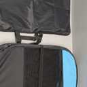 GOOZII Dog Playpen Portable Collapsible, Indoor Outdoor Pet Puppy Exercise Playpens Case with Zipper Door Top Cover Floor for Large Cat Rabbit Travel Camping (Small Size, Black/Blue)