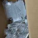 BOZO Brushed Nickel Chandelier Dining Room Lighting Fixtures Modern Foyer 24" Orb Chandeliers 4 Light Hanging Pendant Ceiling Lighting Frosted Glass Shades