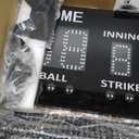 Outdoor Baseball/Softball Scoreboard with Stand, Wireless Portable Baseball Scoreboard, Digital Scoreboard with Remote, Electronic Scoreboard for Games, Score Keeper Ball Strike Out Inning (black)