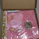 Graduation Cap Decorations Kit 2026 DIY Cap Decorations 36PCS Included Fake Flowers Heads Bow 3D Butterfly Self Adhesive Rhinestones Stickers Alphabet Letter Stickers for Grad Party Decor, Pink