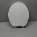 Elongated Toilet Seat, Soft-Slow Close, Oval(Oblong) Toilet Seat For Elongated Toilets, Quiet-Close Lid And Seat, Easy To Install And Clean, Never Loosen, White(18.5")