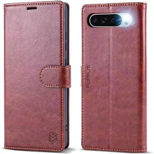 Wallet Case for Google Pixel 10 Pro XL 5G, RFID Blocking Credit Card Holder, PU Leather Folio Flip Kickstand Protective Shockproof Cover for Pixel 10 Pro XL(Brown)