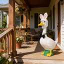 Easter Porch Goose Accessory Set - Hat, Glasses & Bow Tie Trio, Gift for Easter & Mother's Day, Decorative Outfit for Porch Goose Decoration