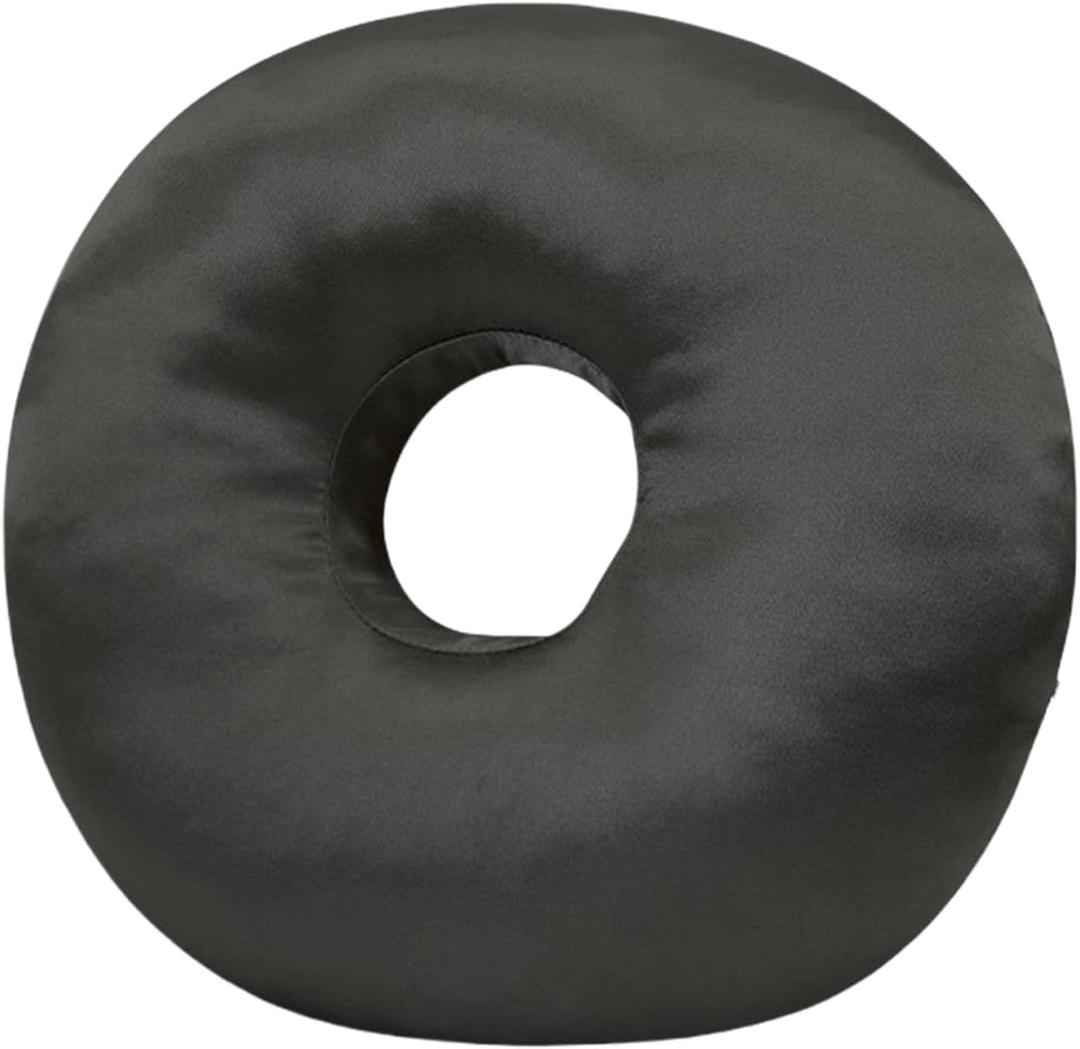Ergonomic Ear Protections Pillow with Ventilated Center for Headphones Users Sleeping on Side PainsFree Design Ear Pillow for Side Sleepers (Sedding Black)