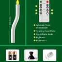 COOLWUFAN Window Candles with Remote Timer, 6 Pcs Flameless Taper Candles Battery Operated with Black Holder, Realistic LED Flickering Flame Dripless, Christmas Decorations Indoor for Home Party Fall