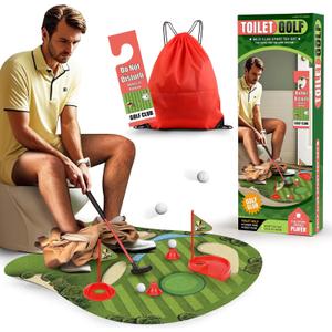 Kaelinda Toilet Golf Game - Funny Gifts for Men, Golf Gifts for Men, Funny White Elephant Gifts for Adults, Bathroom Golf Gag Gifts for Adults, for Dad Him Husband Birthday Gifts