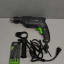 GALAX PRO 4.5Amp 0-3000RPM Corded Hammer Drill, 5pcs Bit, Hammer and Drill 2 Functions in 1 with 12 Variable Speed, 1/2 Inch Keyed Metal Chuck, 360Rotating Handle