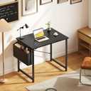 OLIXIS Small Computer Desk, 31 Inch Gaming Desks for Home Office, Black