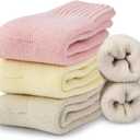 PAPA'S ICE CREAM Gifts for Her Women Wife: Thermal Thick Wool Socks Boot Winter Fuzzy Warm Cozy Socks