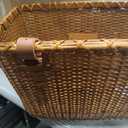 Bike Basket, Handmade Rattan Bicycle Baskets, Front Bike Baskets for Women’, Retro Style Bike Baskets for Adult Bikes, Brown