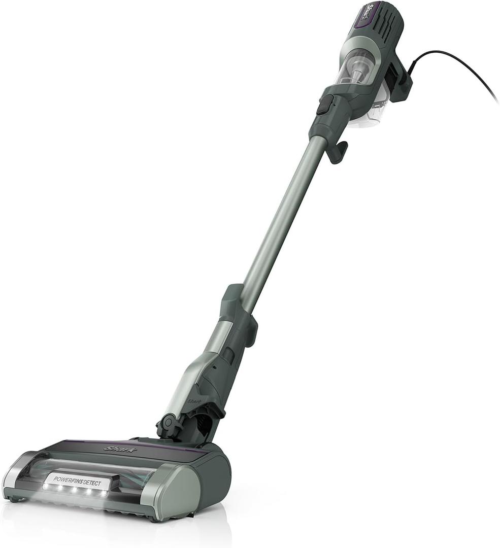Shark Detect Ultralight Corded Stick Vacuum with Direction Detect and Self-Cleaning Brush roll, Powerful Hair Pickup, Ultra-Lightweight, Crevice & Upholstery Tool Included, Evergreen, HZ752